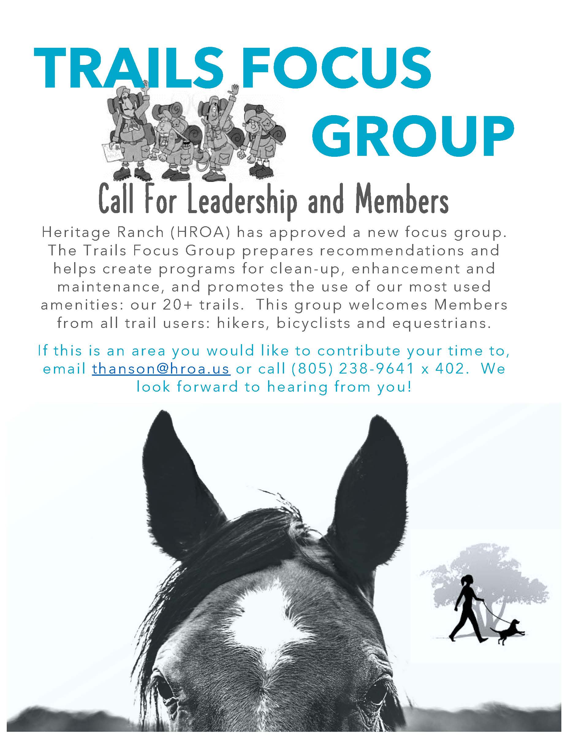 Trails Focus Group - Call for Members